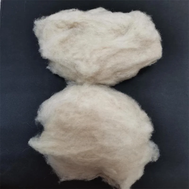 
Dehaired cashmere wool fiber raw sheep wool 