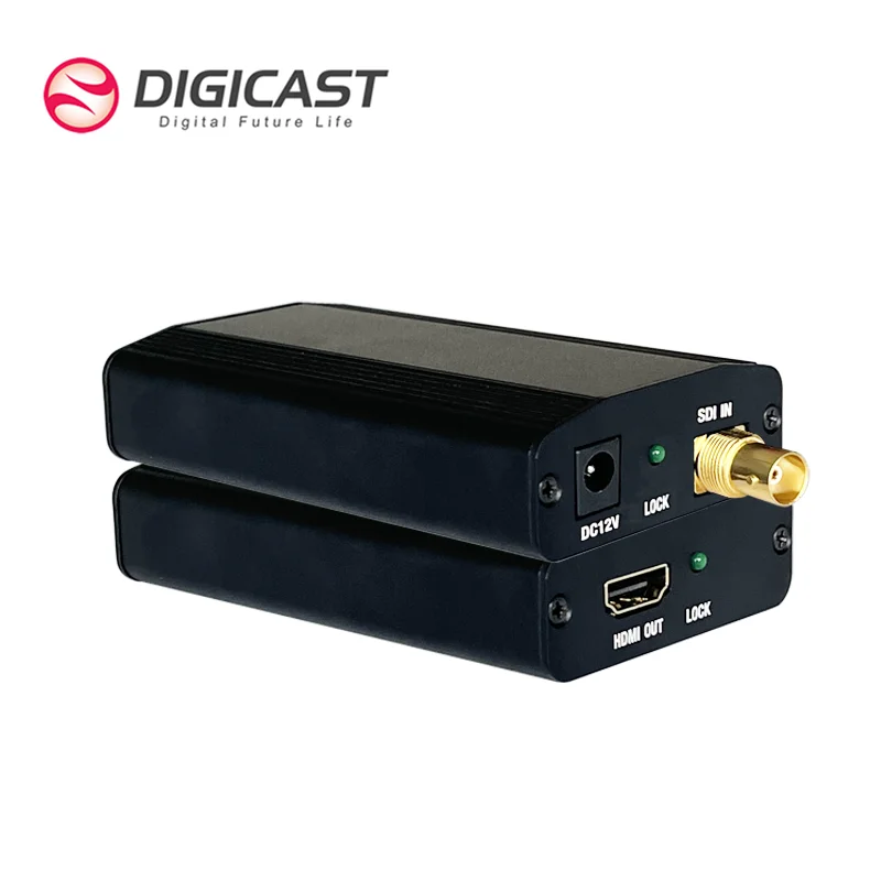 DIGICAST горячая Распродажа медиаконвертер 4K 60 Аудио Видео передача 12G HD SDI к MI конвертер