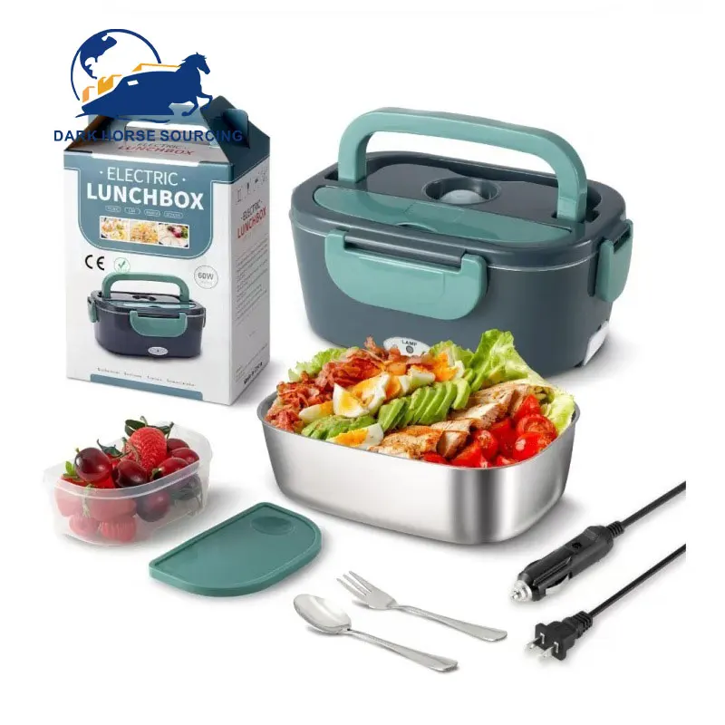 1.5L 3 in 1 Food Heater Portable Electric Lunch Boxes For Car Office Electric Lunch Box Food Warmer