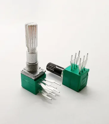 9mm custom metal shaft with busing with thread vertical H=12.5mm dual pin 5*7.5 precision  rotary potentiometer