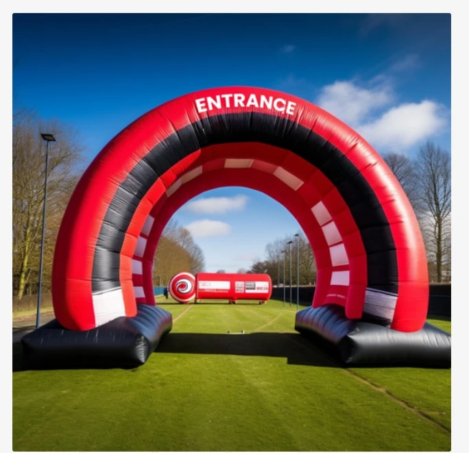 Commercial Inflatable Entrance Tunnel Sports Football Inflatable Advertising Tube tent For Business Event Exhibition