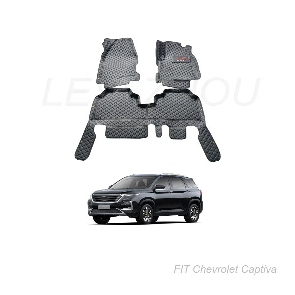 Full set high quality Customized waterproof anti-slip leather car mats for Chevrolet Captiva 2018 2019 2020 2021 2022 2023