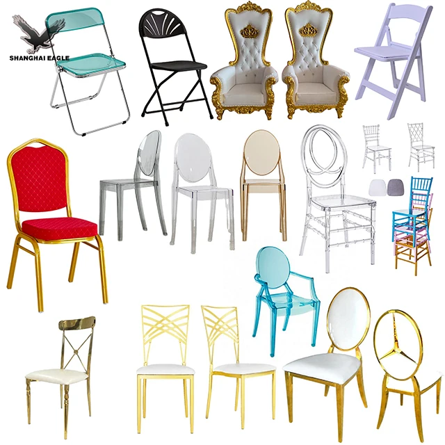 Hot Selling Ghost Chairs Transparent Plastic Resin Chair with Cushion Crystal Chairs for Wedding