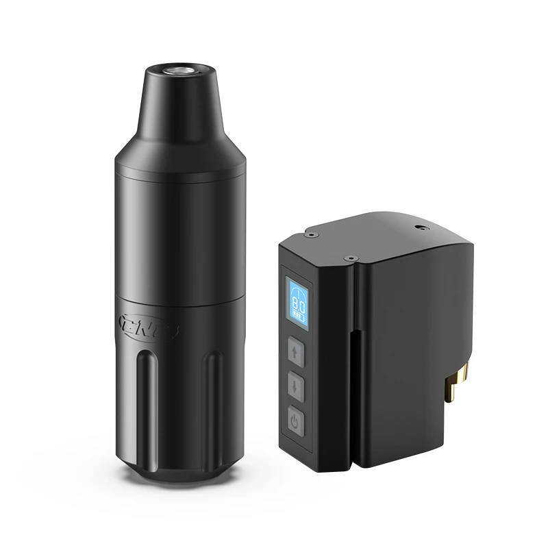 2023 Hotsale CNC Professional Rotary Tattoo Pen Best Quality Short Tattoo Pen Black Gun Body Cheap Wholesale Pen Manufacturer