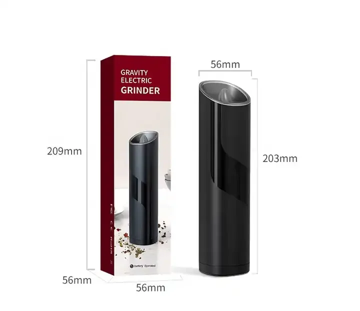 Salt and Pepper Grinder Wholesale One Handed Operation Gravity Electric Pepper Grinder or Salt Grinder Mill