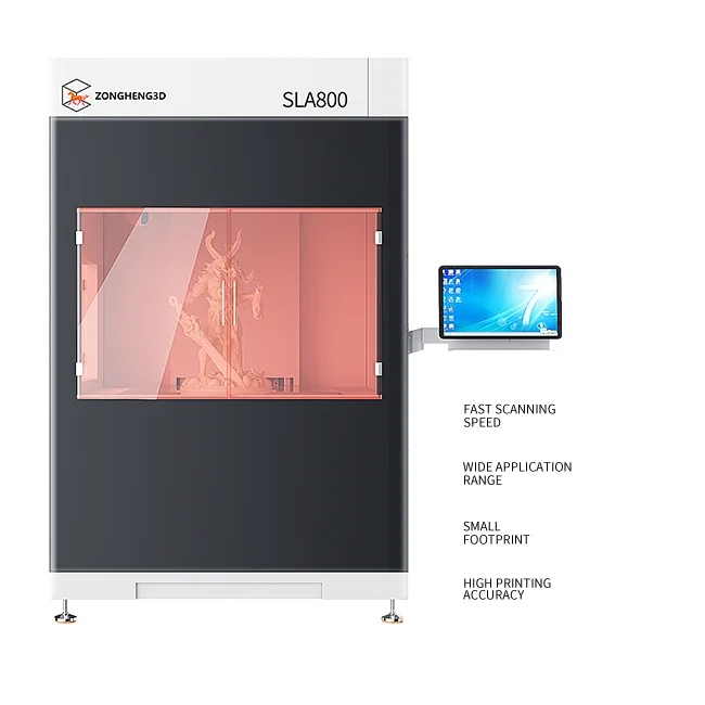 Factory Wholesale Large Forming Size 800*800*500 For Zongheng Industrial SLA 3D Printer