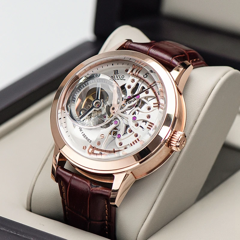 High End New Stainless Steel Watch Tourbillon Automatic Movement Mechanical Watches For Men