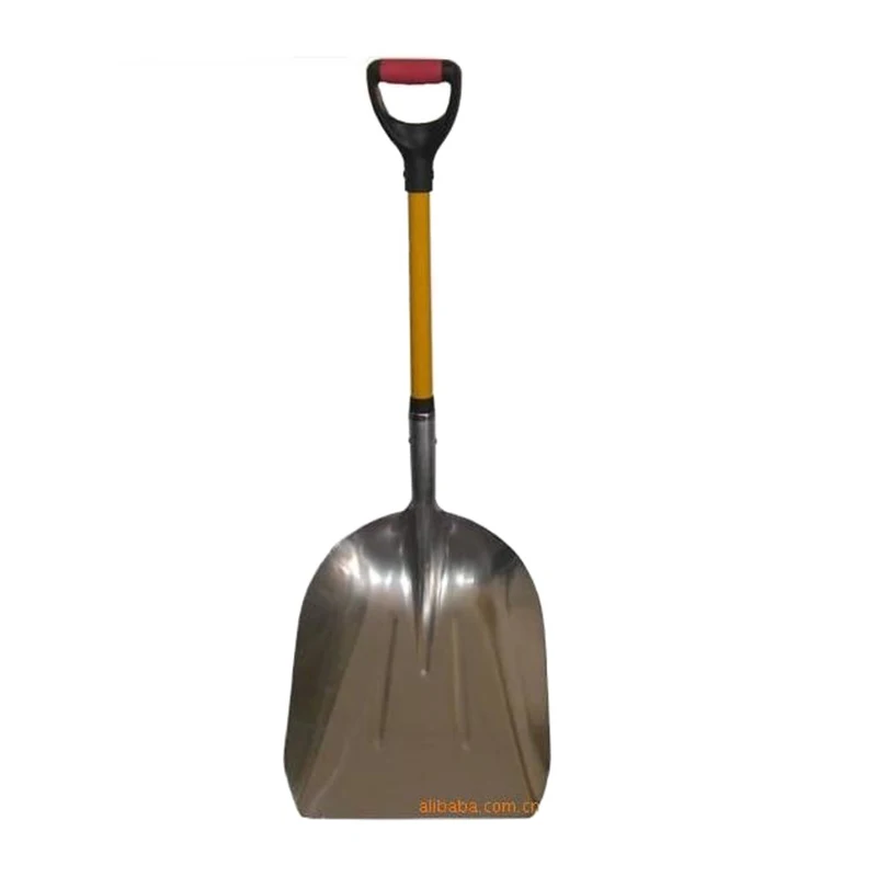 Plastic Snow Shovel with Fibreglass Handle Pb Grip Industrial Wooden Handle 3 Years Snow Shovel from The Roof TANGSHAN 1.2M 12in