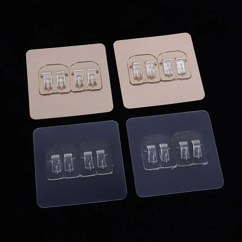 Wholesale Strong Wall Paste Traceless Patch Stick Hook Waterproof And Oil Proof Kitchen Single Hook Plastic Hook