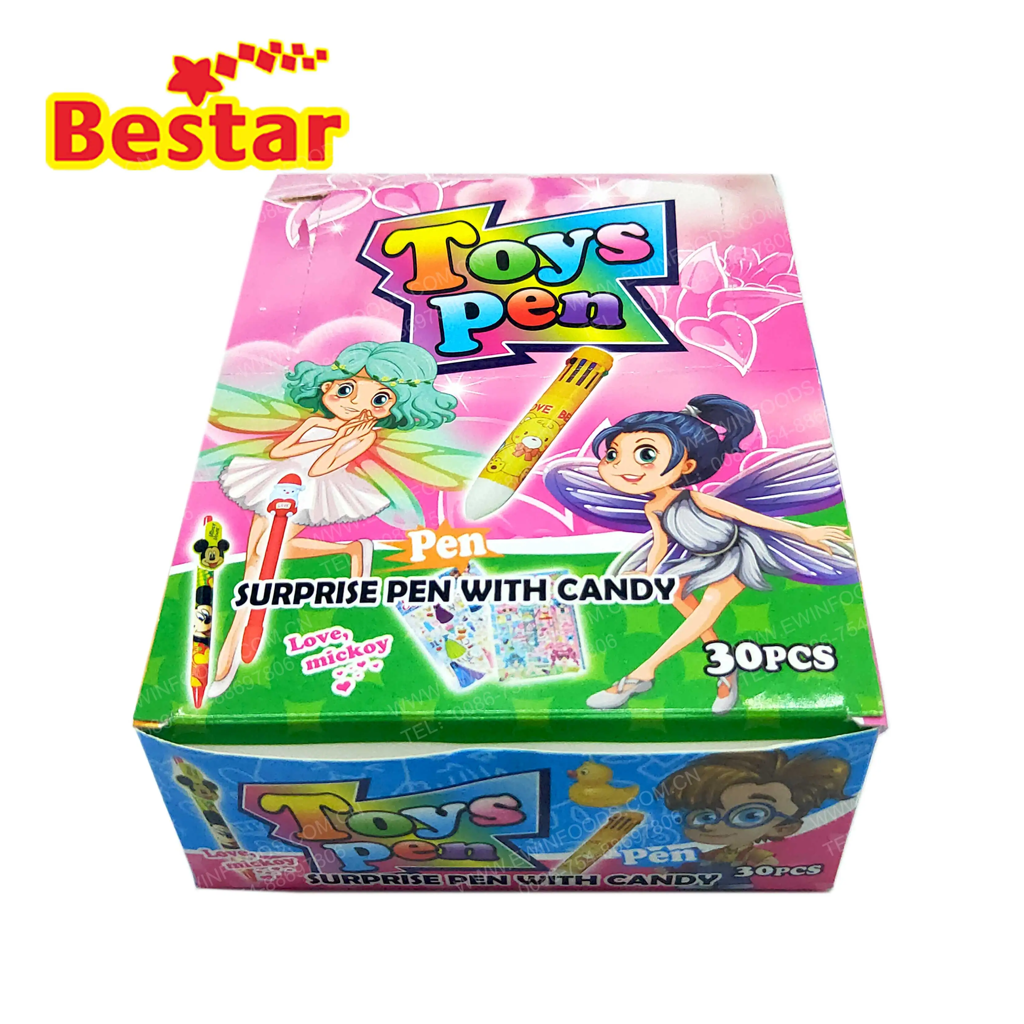 Tiktok custom toy sweets surprise candy toys candy pen with popping candy for kids