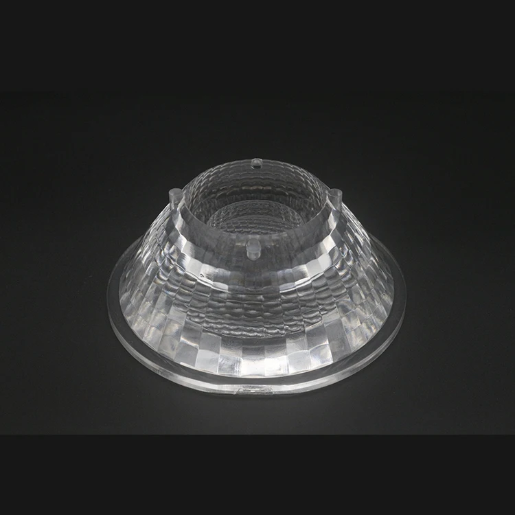 
Manufacturer 80MM PMMA Plastic Optical LED Lens Indoor Retail Led Lenses Down Light Track light lens LES 6-21MM TIR LED Lens 