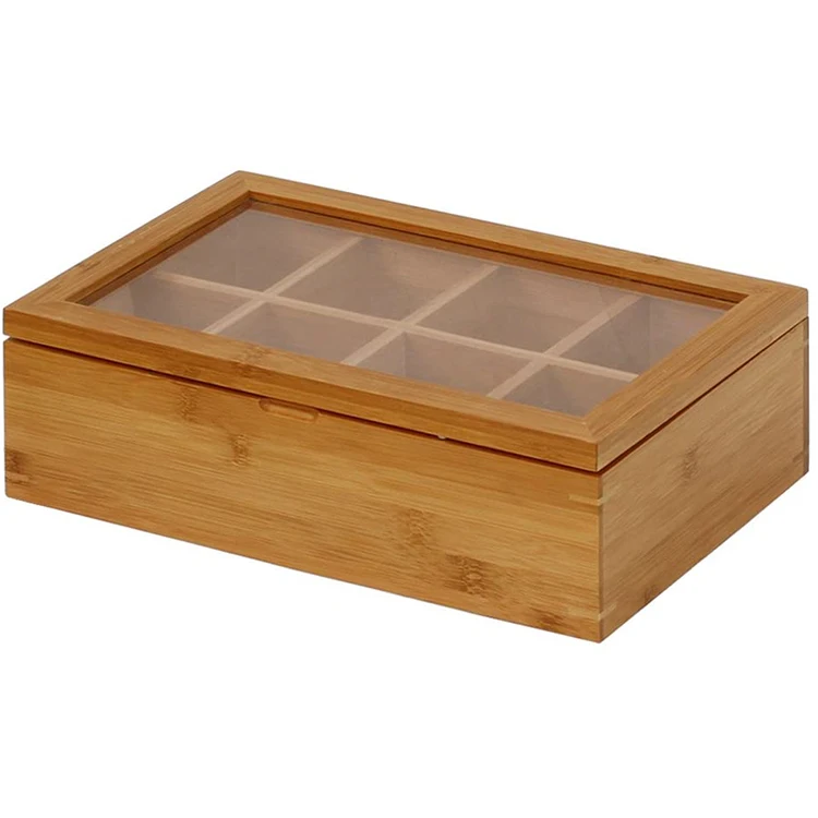 Бамбуковая чайная коробка деревянная Чайная Коробка Организатор