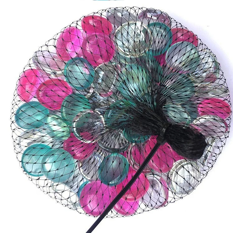 Bright Rainbow Mix Round Home Decoration Flat Glass Marbles