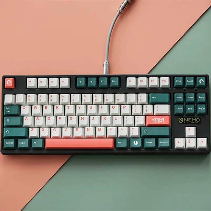 Клавиши PBT с сублимационной печатью GMK Kaiju колпачки для клавиш JP/US вишневым профилем ISO Enter 6U 6.5U 7U