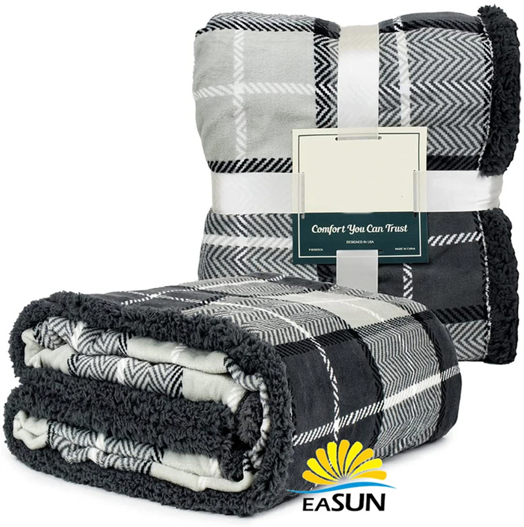 Hot-selling certificate custom luxury anti-pilling airline blanket aviation blanket blanket airline