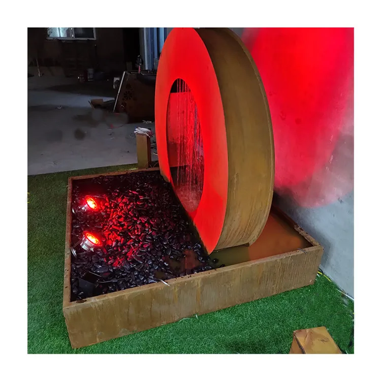 Home Decoration Steel Water Feature Fountain garden water fountain