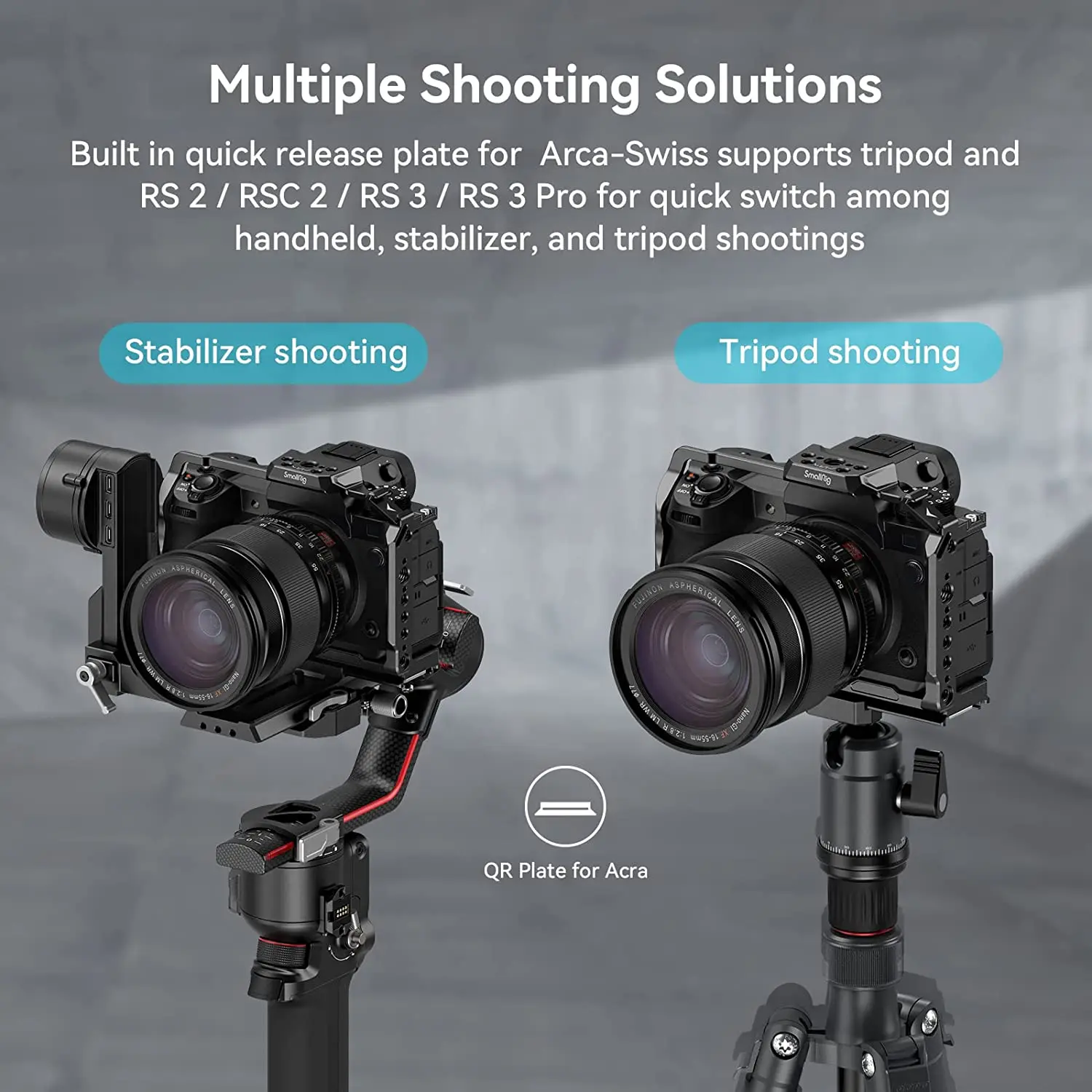 SmallRig X-H2 / X-H2S камера с полным каркасом для FUJIFILM алюминиевый сплав установка производства видео НАТО-рейками