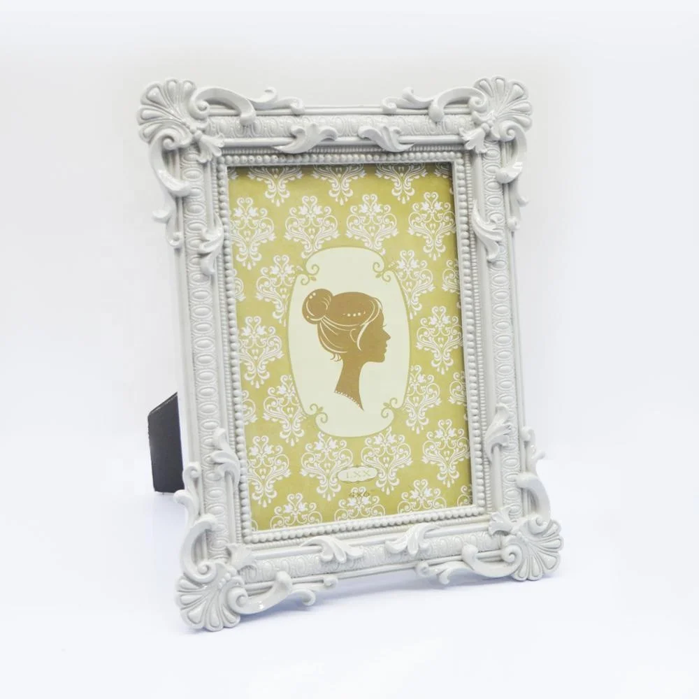 Новый стол для спальни в европейском и американском стиле с перекрестными краями, элегантная полимерная рамка для картин, мебель 4x6 дюймов