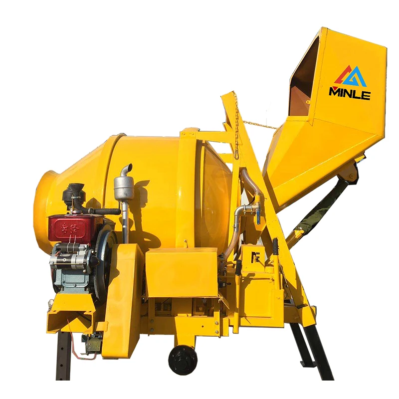 cheap Concrete Mixer with self-feeding hopper Compliant with European standards