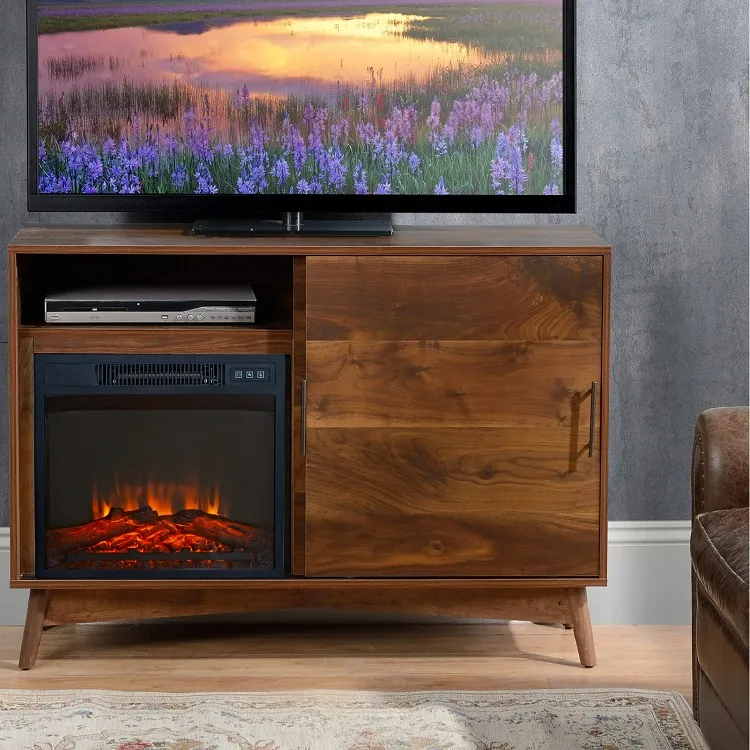 Новый дизайн, Лидер продаж на Amazon, современный декоративный электрический нагреватель 18 дюймов со светодиодной подсветкой