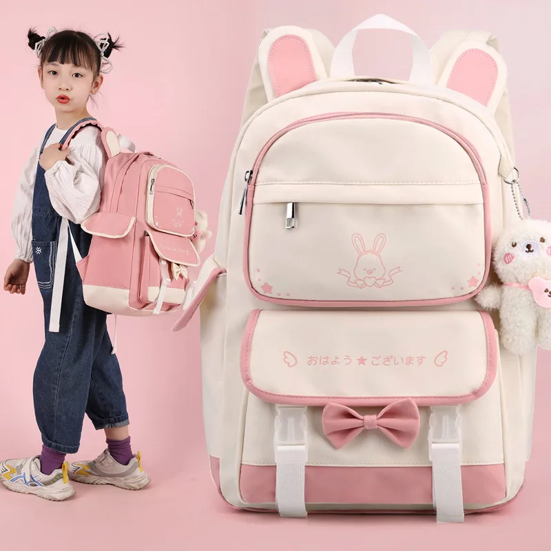 Primary  girls schoolbag school bags high quality cute girls middle school girls backpack  korean  school backpack for kids