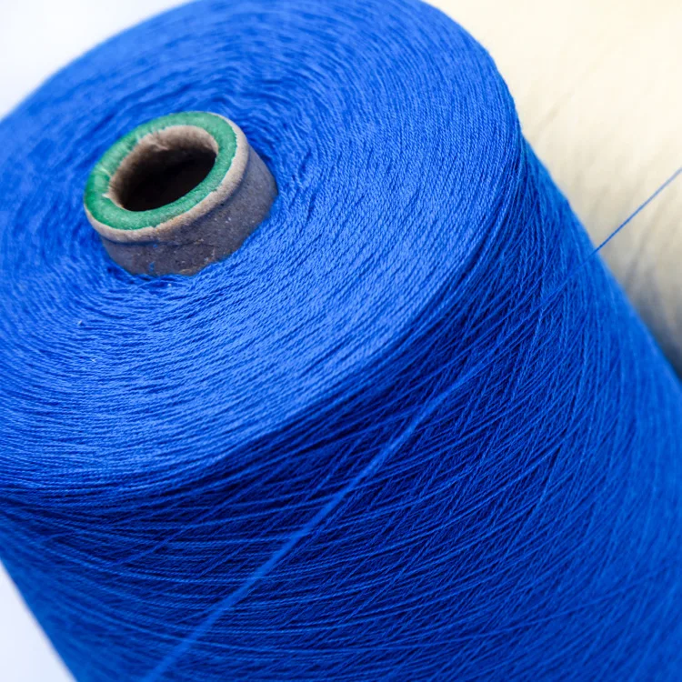 Factory direct stock 100% cotton fancy yarn ring spinning can be customized color model combed cotton yarn knitting yarn