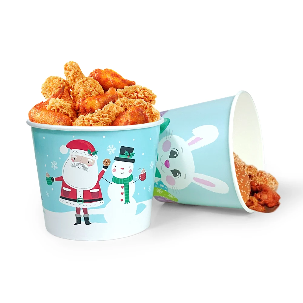 ZJPACK New Arrival Wholesale Custom Food Grade Products Fried Chicken Bucket With Logo 32OZ-170OZ