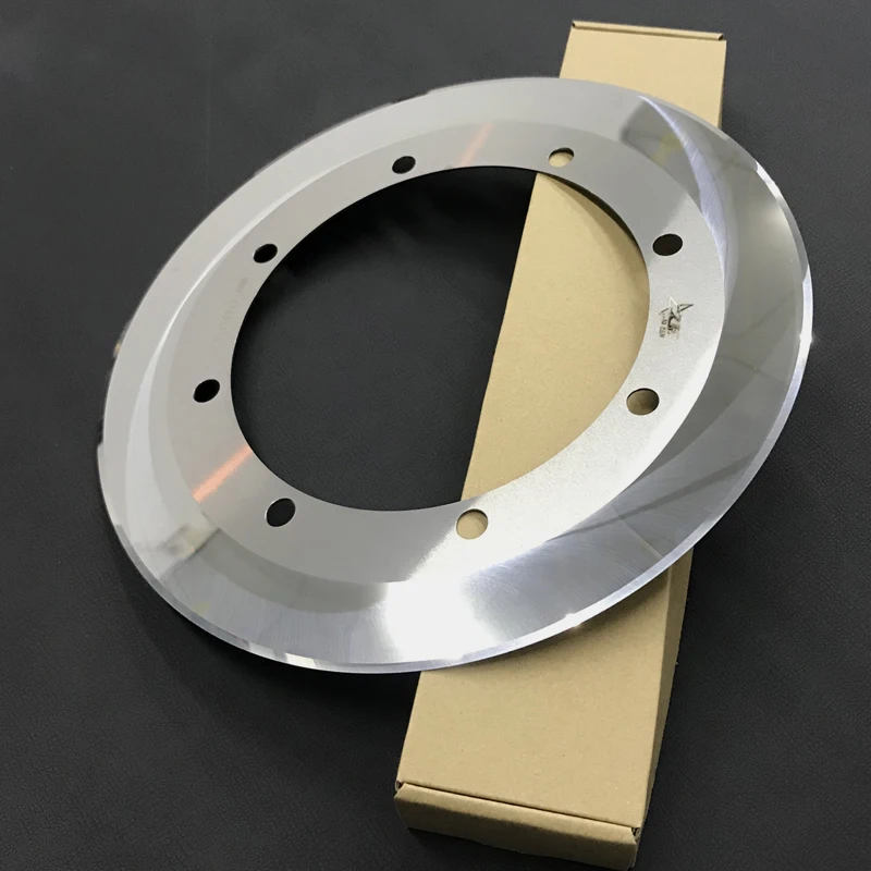 Tungsten steel slitting round blade paper slitting single knife corrugated paper slitting knife carton knife
