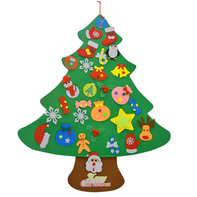 New Product Ideas 2024 Cheap Low Price Children DIY Christmas Tree Felt For Christmas Decor