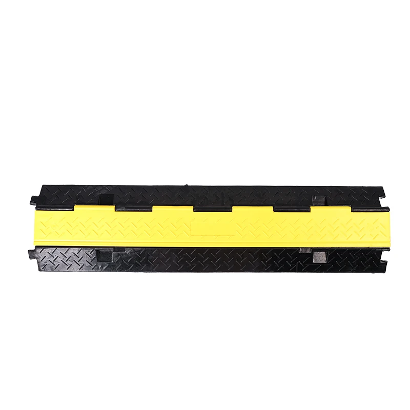 2 Channel Floor Cover Cable Bridge Rubber Cable Cross Protector
