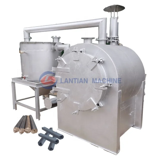 Continuous corn cob wood charcoal carbonization furnace carbonizing machine sawdust briquette charcoal carbonization stove