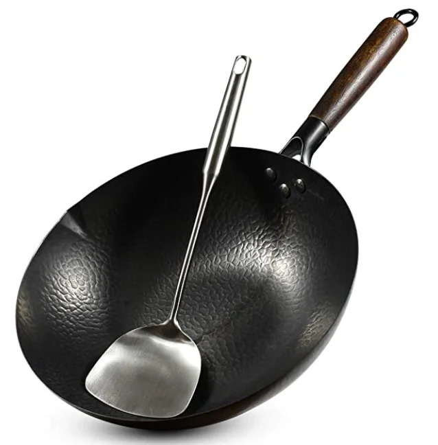 Кухонная утварь из углеродистой стали, 12,5 дюйма, с ручкой