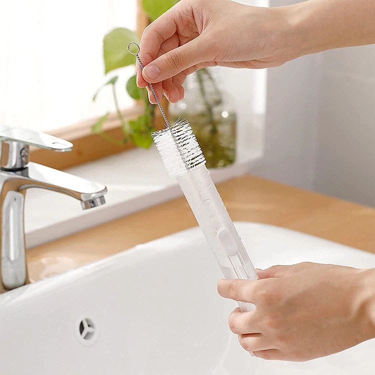 3 in 1 Travel Toothbrush Extra Soft Bristles Toothpaste Tube Cleaning Brush Foldable Travel Toothbrush