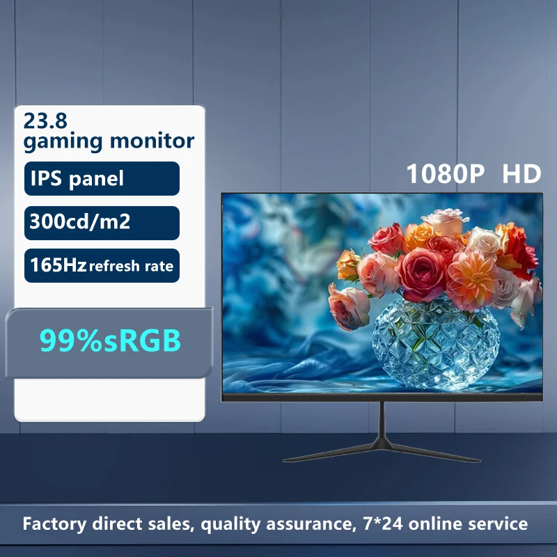 Cost Effective 24 Inch Wholesale price 1K 1080P Flat screen IPS Panel PC Monitor 60 165hz Gaming Monitor