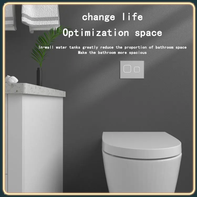 DYLIER bathroom sink hot Sale Luxury Floor Mounted WC Toilets Concealed Cistern back to wall Toilet Seat