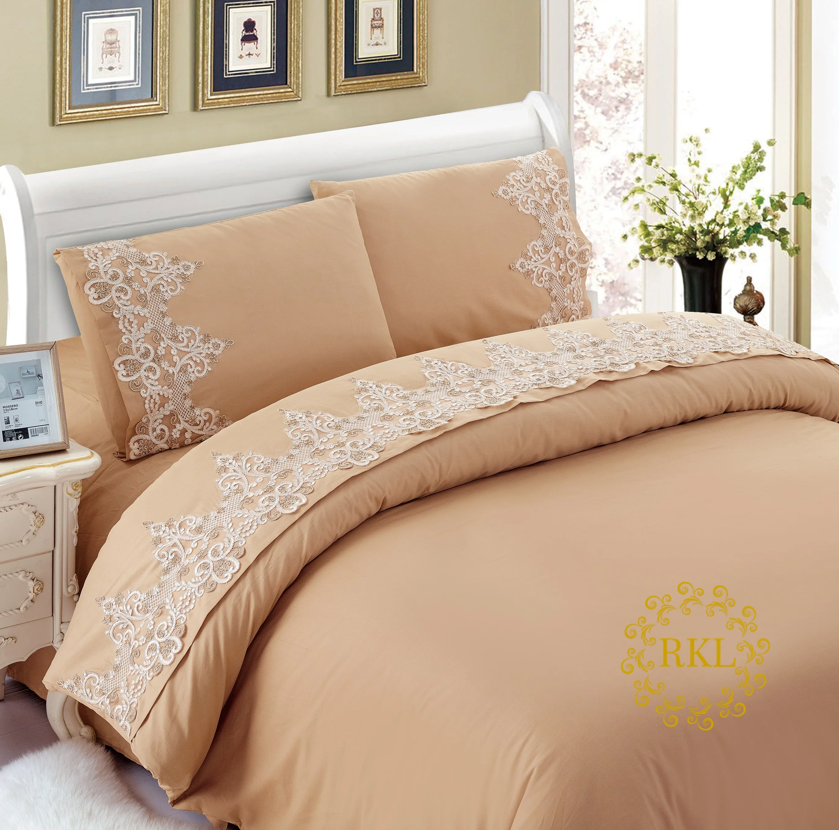 egyptian cotton plain luxury 100% cotton bed sheet bedding set sheet sets bedding wholesale