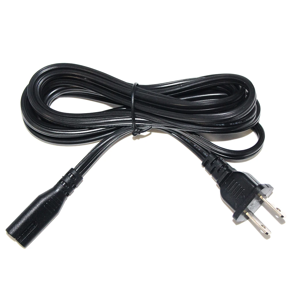 2 Prong Ac Female 2.5A 250V 2 Pole Pin Usa Extension Connector 2-Prong Power Cord Cable