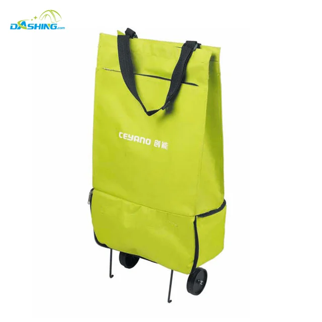 Factory Wholesale Supermarket Foldable Shopping Cart Folding Garden heavy-duty Trolley Bag