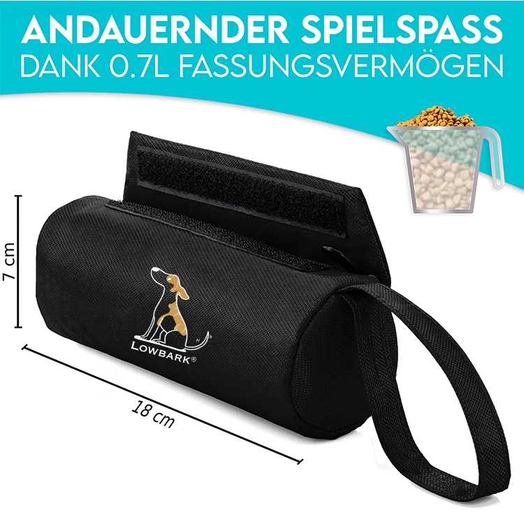 QQgift custom durable Dog Treat Pouch Dog Treat Bag with Waist Clip Carabiner Side Pocket high quality  dog training treat bags