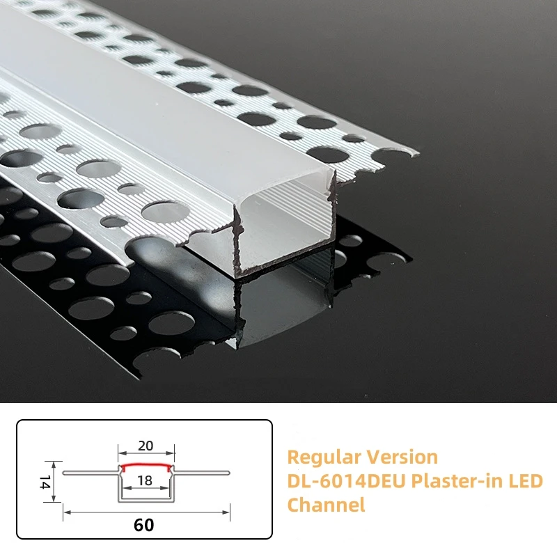 Recessed Drywall Led Aluminum Profile Gypsum Ceiling Wall Mounting Plaster Aluminum Profile Channel