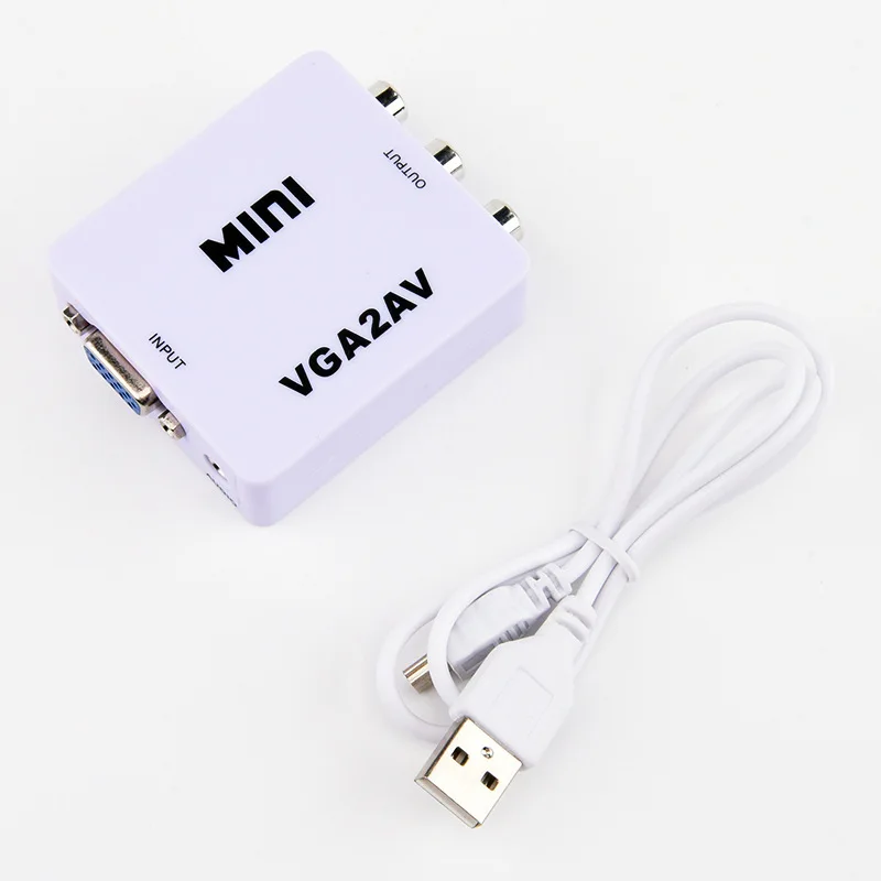 VGA Converter LCD TV TO AV CVBS RCA Composite converter adapter