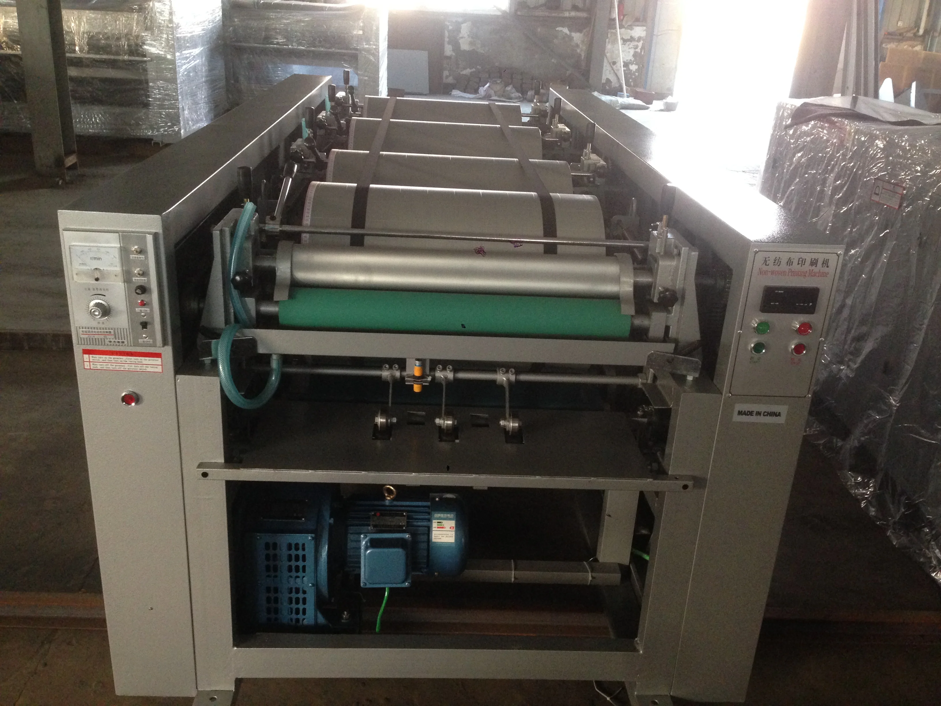 Non woven bag/PP woven bag 4 color offset printing machine,4 color printing machine,4 color printing machine price