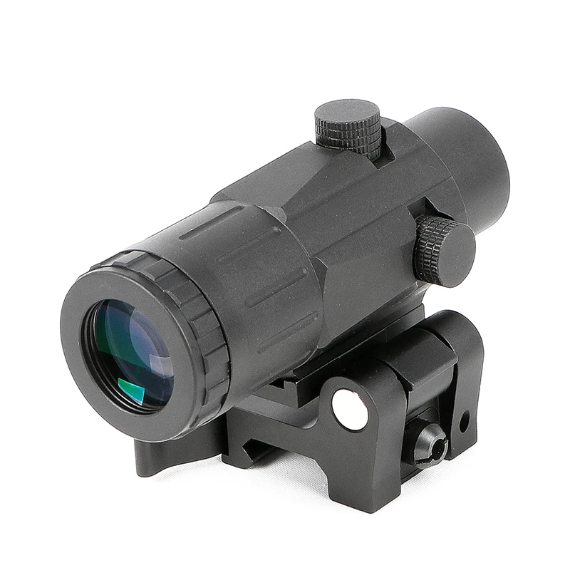 NUTREK OPTICS ECHO Tactical 3X лупа с откидной к бокам QD Mount combo для голографического Красного точечного прицела