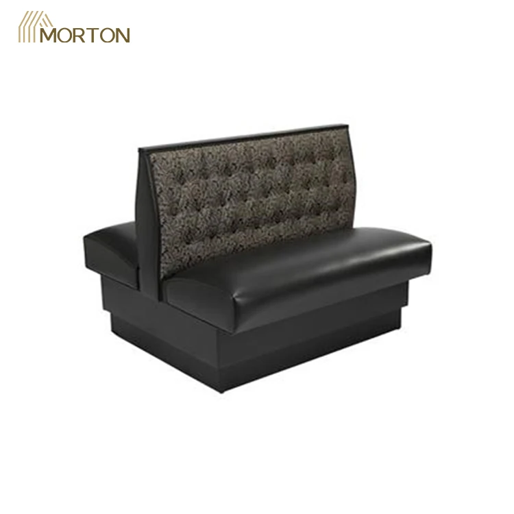 China furniture South-Africa style leather customized size booth seating for Bistro bar use