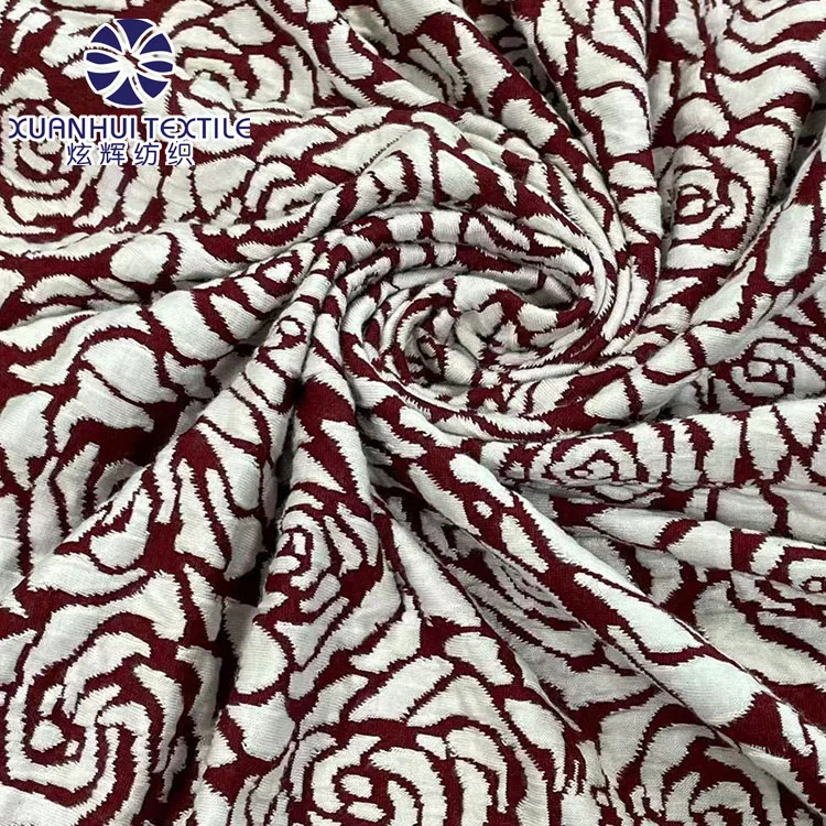 Low Price Wholesale Factory Supply Jacquard In Stock Polyester Stretch Fabric Electronic jacquard curtain