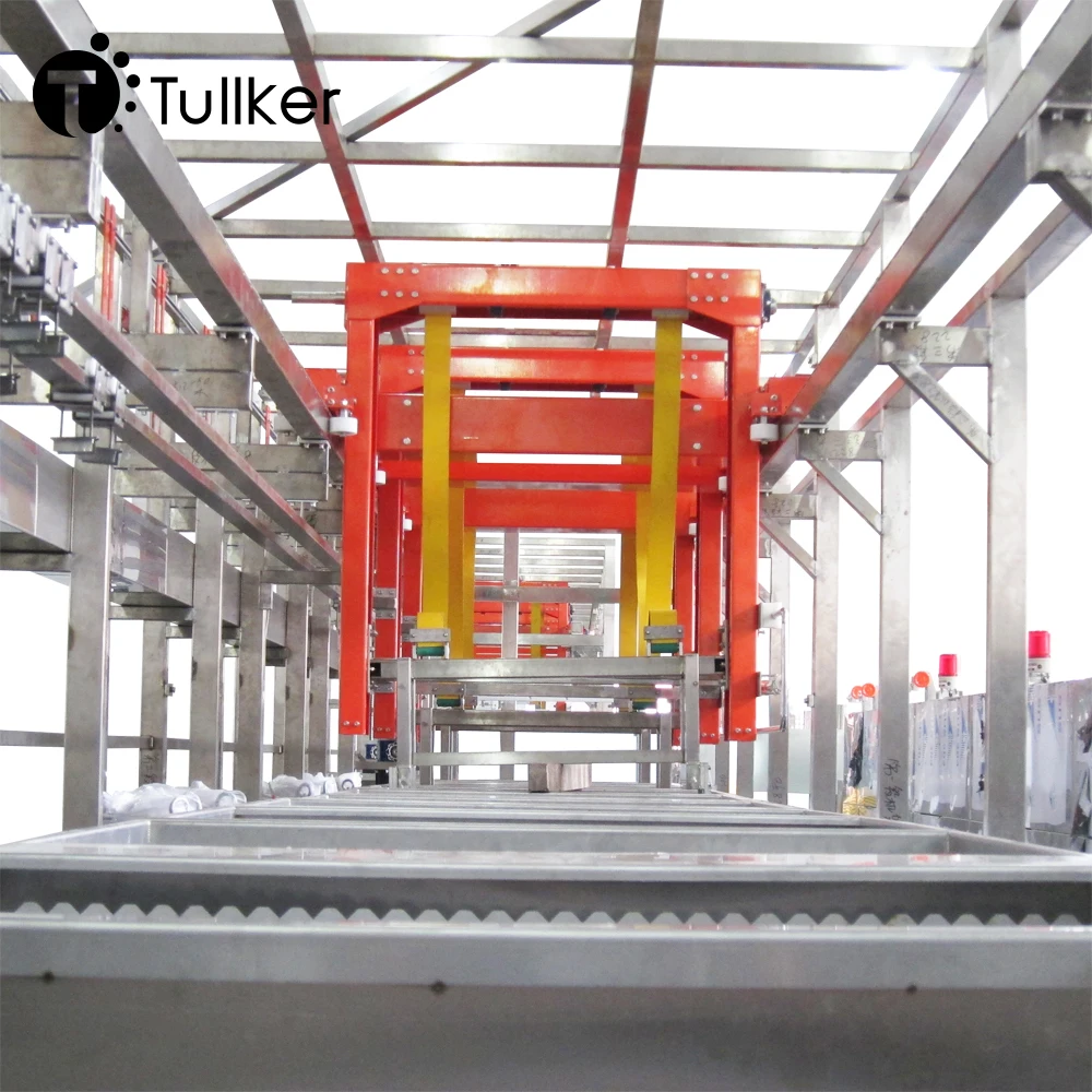 Tullker Six Tanks PLC Automatic Cleaning Machine HMI Mechanical Arm Automated Ultrasonic Washing Plant