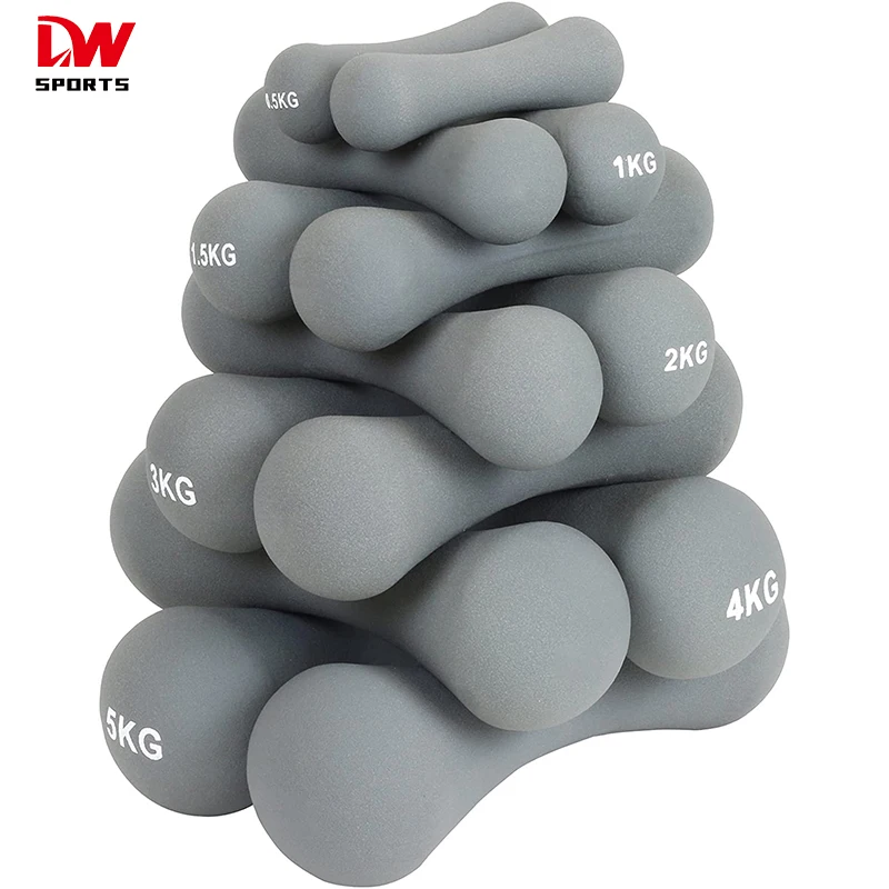DW Sports Hand Weights Neoprene  Dumbbells Bone Soft Touch Dumbells