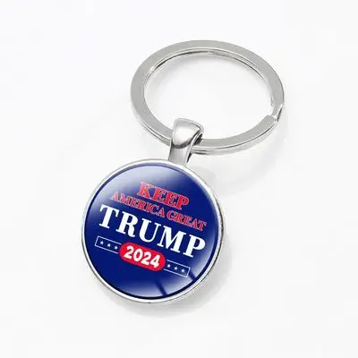 Лидер продаж металлический брелок «Дональд Трамп» пустой прижимный подарок для отеля