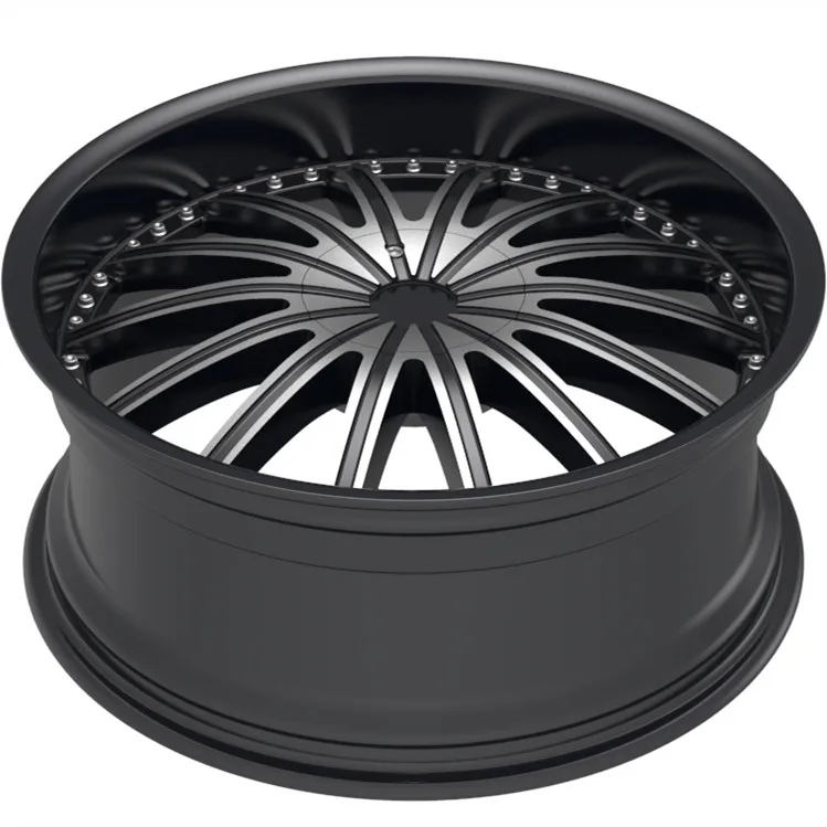 Deep Lip Concave Riveted Decoration 20/22 Inch Passenger Car Casting 6061T6 Aluminum Mag Wheels Rims