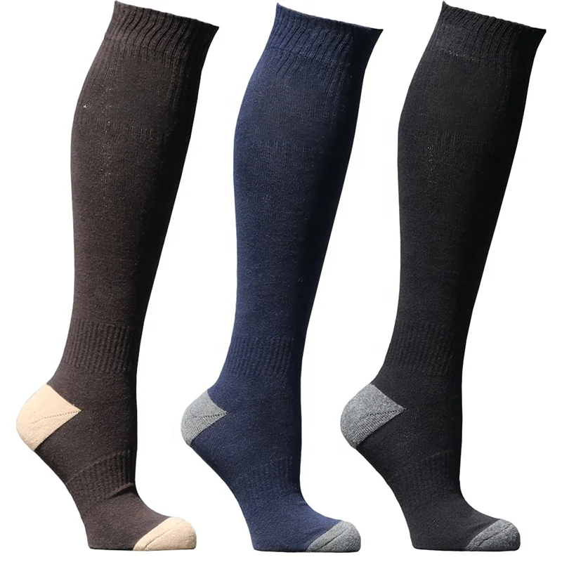 Wholesale Custom Elastic Knee High Medical Compression Socks Horse Riding Socks